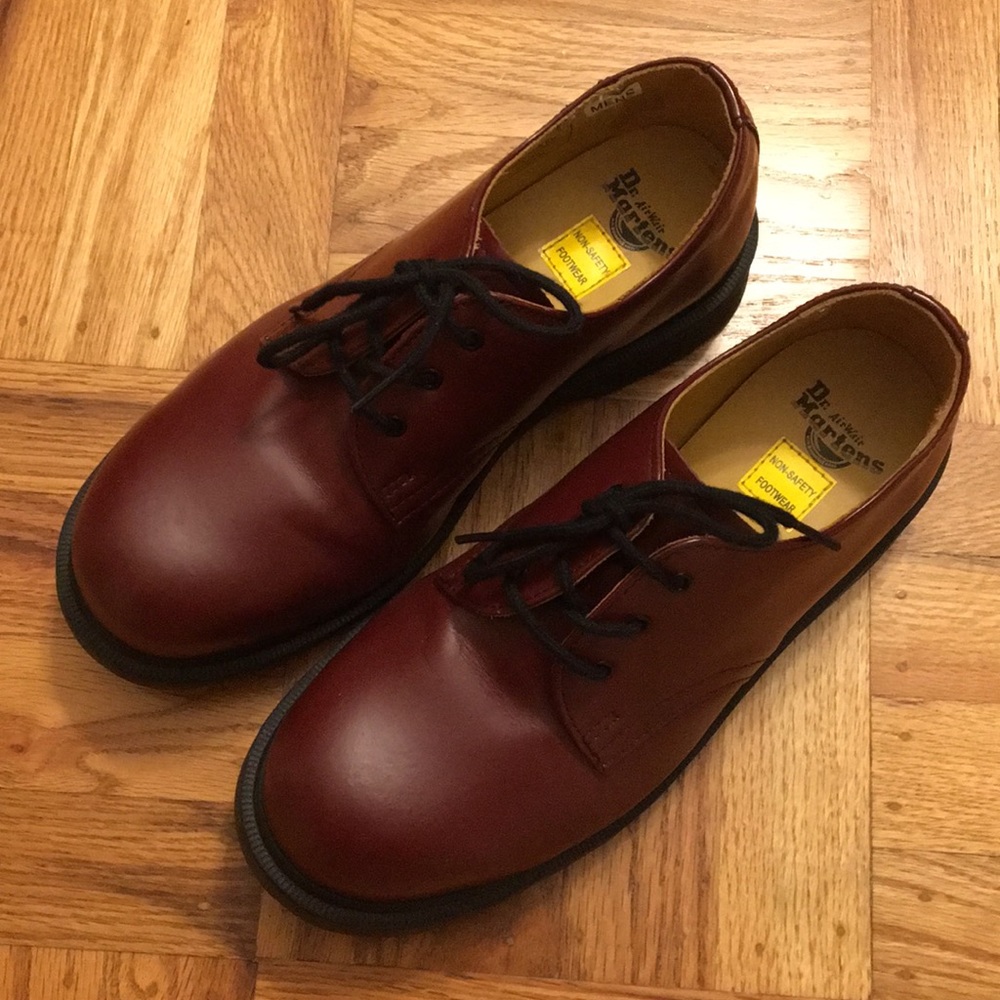 Dr Martens 1461 Cherry, Steel toe, Sz 39/ US Men 7
